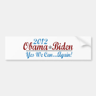 Barack Obama 2012 wieder Autoaufkleber