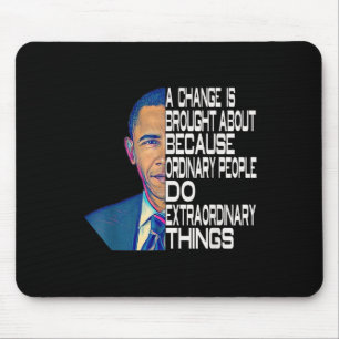 Barack Obama 44. Präsident Politische Zitate Mousepad