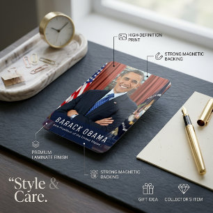 Barack Obama 44. Präsident, USA- Foto-Magnet Magnet