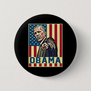 Barack Obama 44. US-Präsident Pop Art Vintag uns Button