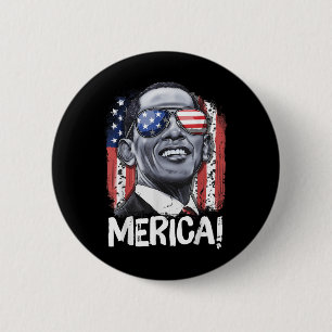 Barack Obama 4. Juli Merica Männer Frauen USA Amer Button