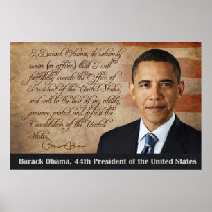 Barack Obama, Amtseid Poster