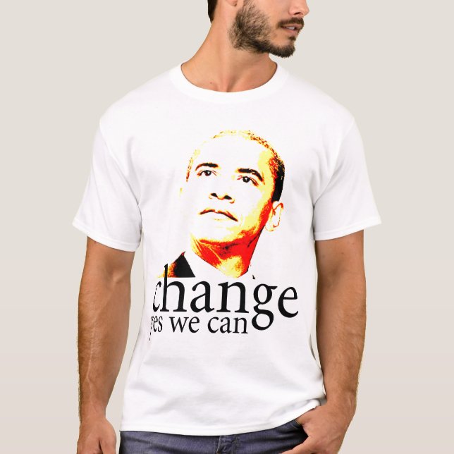 Barack Obama Änderung ja können wir T-Shirt (Vorderseite)