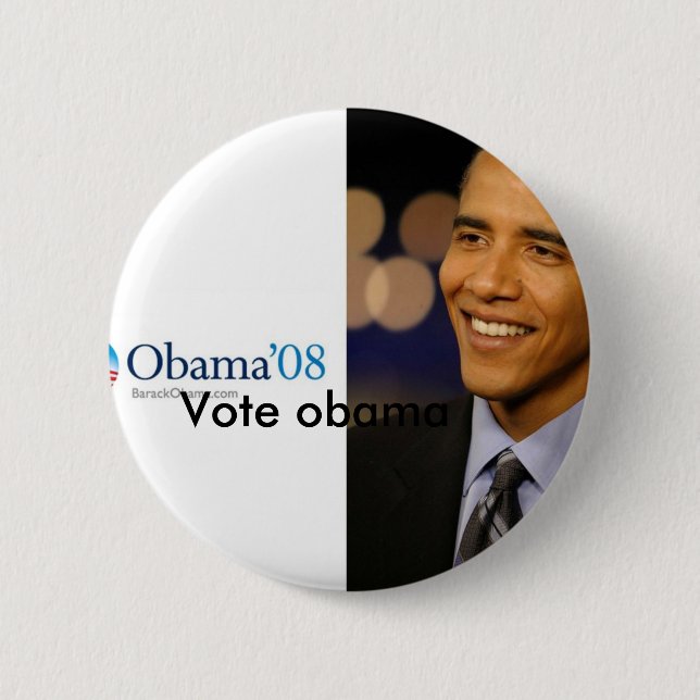 Barack Obama ' 08 Desktop Wallpaper, Button (Vorderseite)