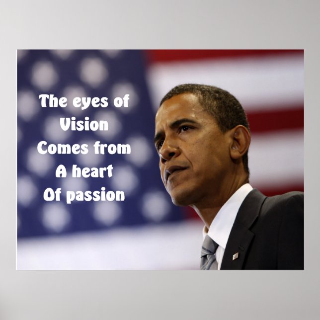 Barack Obama Augen der Passionsposter Poster (Vorne)