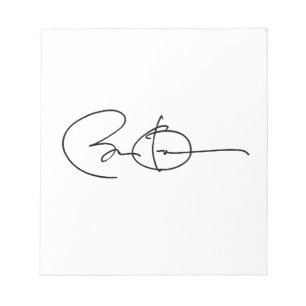 BARACK OBAMA AUTOGRAPH -.png Notizblock