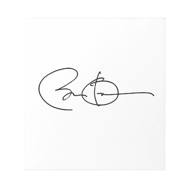 BARACK OBAMA AUTOGRAPH -.png Notizblock (Vorderseite)