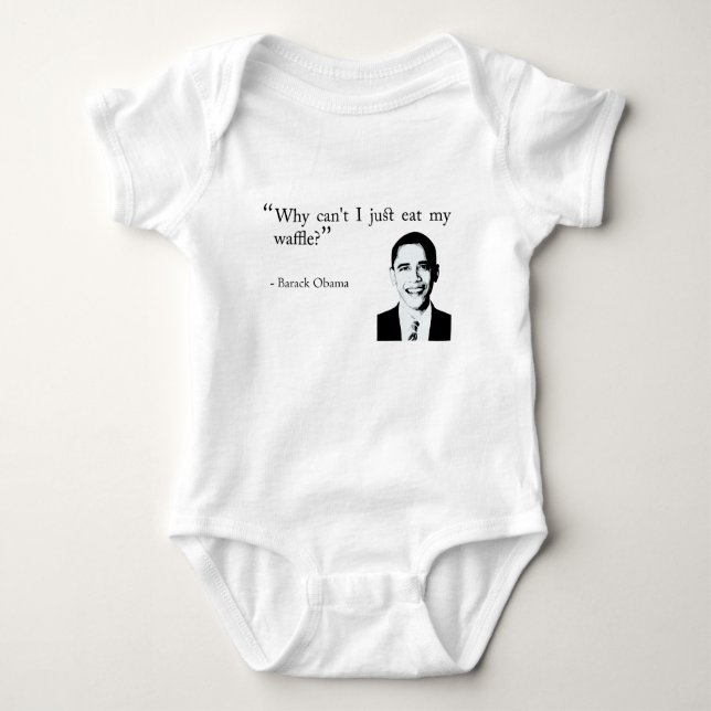 Barack Obama Babykleidung Baby Strampler (Vorderseite)