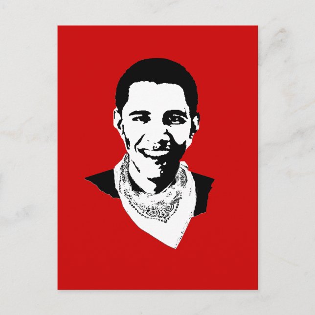 Barack Obama Bandana Postkarte (Vorderseite)