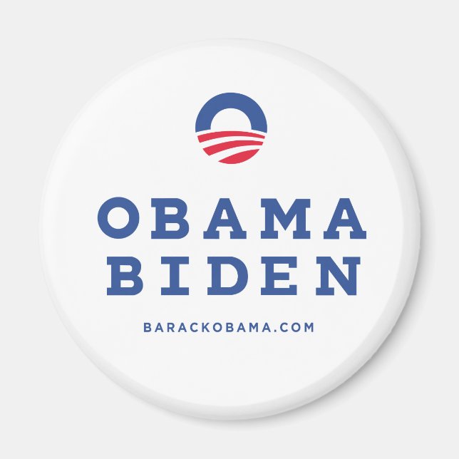 Barack Obama Biden 2012 mit "O"-Logo Magnet (Vorne)