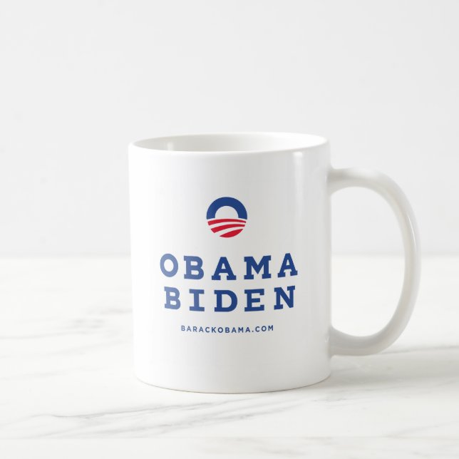 Barack Obama Biden 2012 mit "O-" Logo Tasse (Rechts)