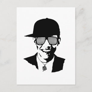 Barack Obama Bling Postkarte