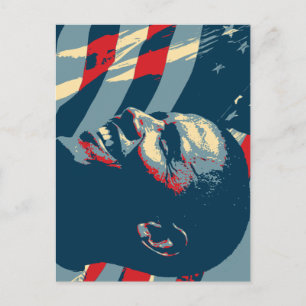 Barack Obama CHANGE Postkarte