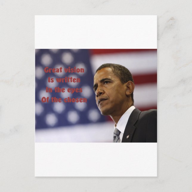 Barack Obama Chosen Postkarte (Vorderseite)