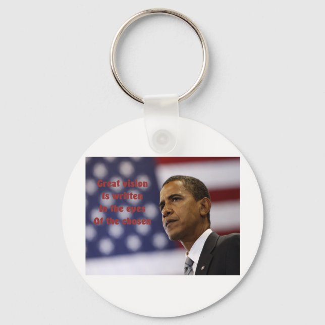 Barack Obama Chosen Schlüsselanhänger (Vorderseite)