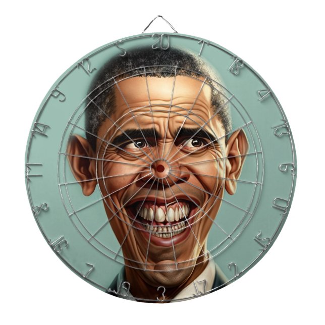 Barack Obama Dartboard Dartscheibe (vorne)