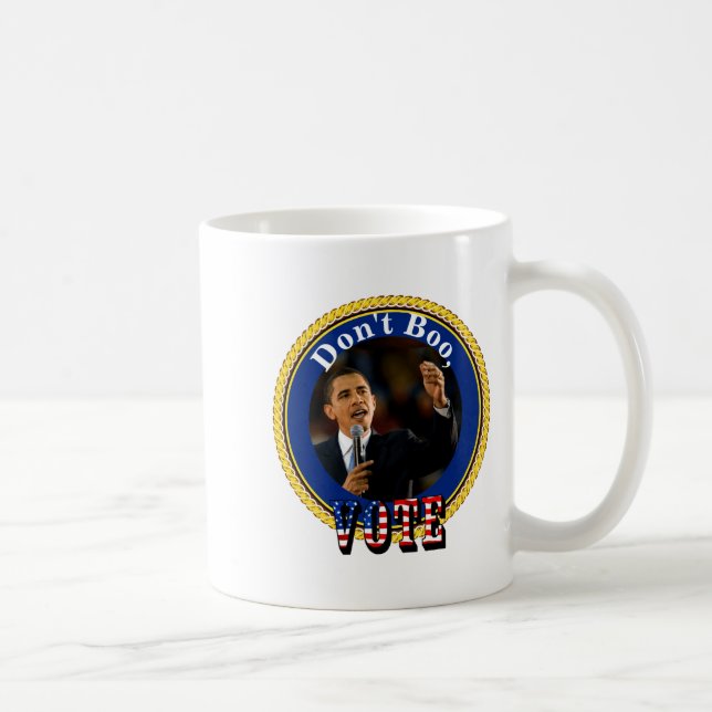Barack Obama Dont Boo Vote  Kaffeetasse (Rechts)