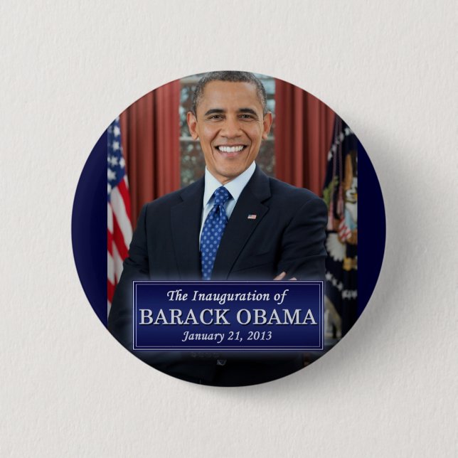 Barack Obama Einweihung 2013 Button (Vorderseite)
