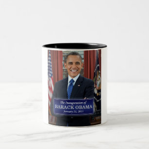 Barack Obama Einweihung 2013 Zweifarbige Tasse