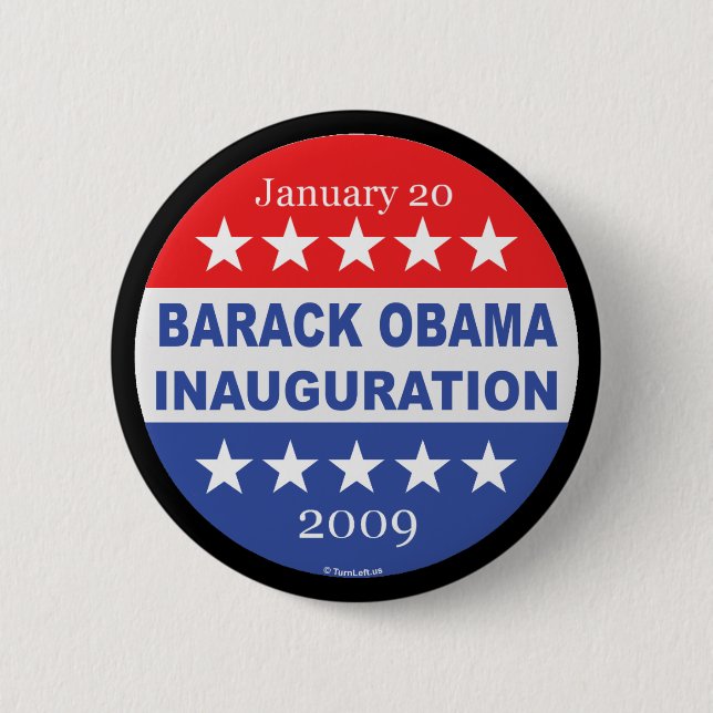 Barack Obama Einweihung Button (Vorderseite)