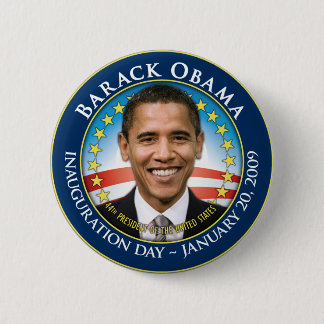 Barack Obama Eröffnungsknopf Button