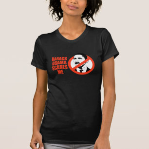 BARACK OBAMA ERSCHRICKT T - SHIRT ICH/ANTI-OBAMA