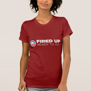Barack Obama feuerte oben bereites ab zu gehen T-Shirt