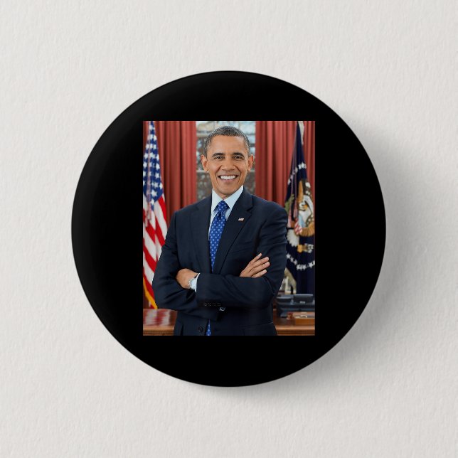 Barack Obama Foto 44. Präsident Potus Patriotic Button (Vorderseite)