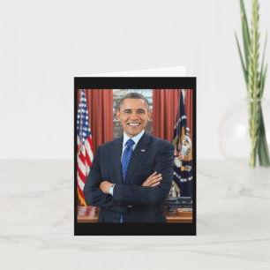 Barack Obama Foto 44. Präsident Potus Patriotic Karte