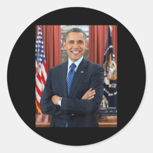Barack Obama Foto 44. Präsident Potus Patriotic Runder Aufkleber