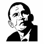 Barack Obama Freistehende Fotoskulptur<br><div class="desc">Zeichnend in einer Art Barack Obama. Bestehen Sie immer auf Bildern mit den Insignien "By Remi" in der unteren rechten oder links Ecke.</div>