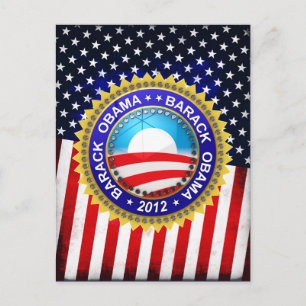 Barack Obama für Präsident 2012 Postkarte