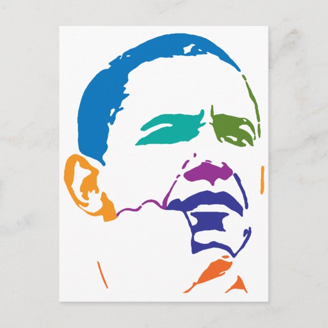 Barack Obama für Präsident 2012 Postkarte (Vorderseite)