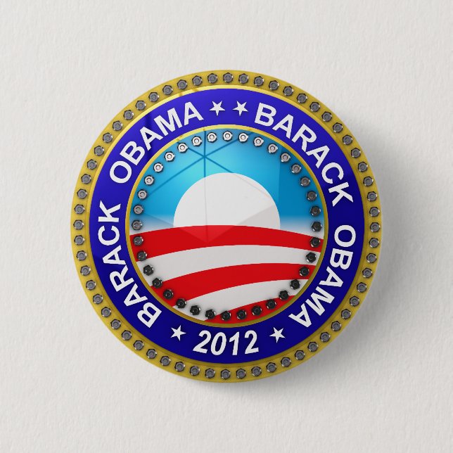 Barack Obama für Präsidenten 2012 Button (Vorderseite)
