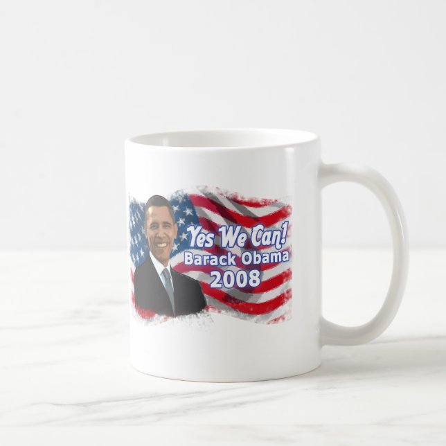 Barack Obama für Präsidenten Mug Kaffeetasse (Rechts)