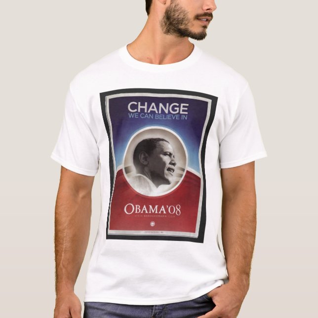 Barack Obama für Präsidenten T-Shirt (Vorderseite)