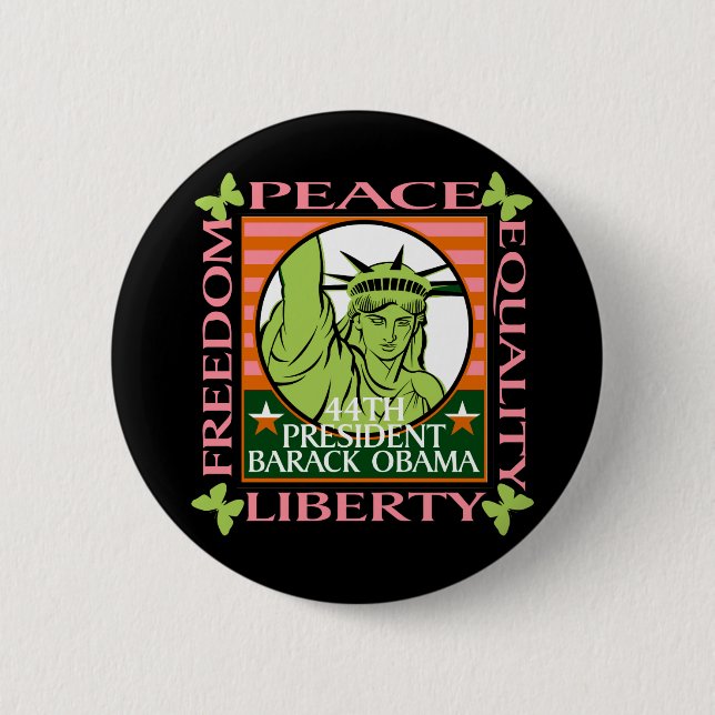 BARACK OBAMA GEWINNE! BUTTON (Vorderseite)