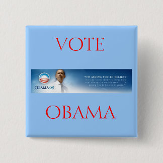 Barack Obama - glauben Sie Knopf Button