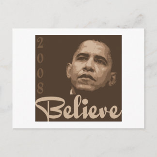 Barack Obama glaubt Postcard Postkarte