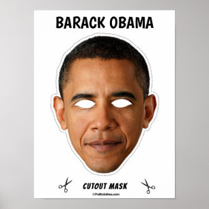 BARACK OBAMA Halloween-Maske Poster
