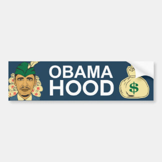 Barack Obama Hauben-Robin Hood Autoaufkleber