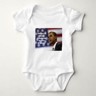 Barack Obama Herz der Leidenschaft Baby Strampler