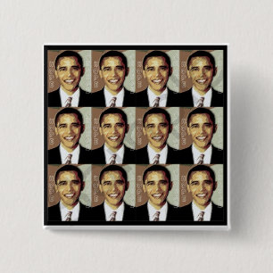 BARACK OBAMA HOFFNUNGS-BUTTON BUTTON