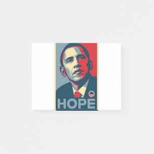 Barack Obama Hoffnungs-Plakat Post-it Klebezettel