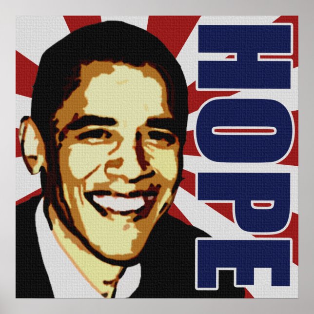 Barack Obama Hope Poster (Vorne)