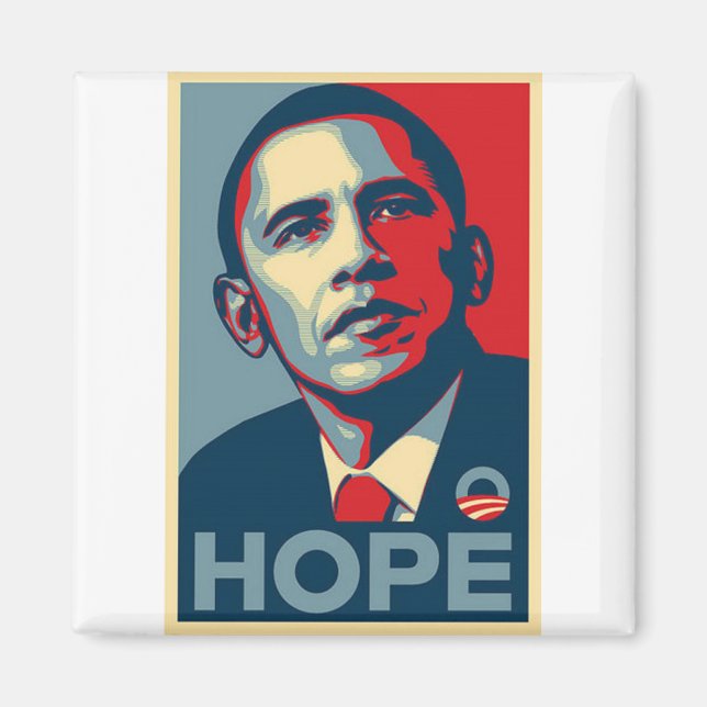 Barack Obama Hope Poster Magnet (Vorne)