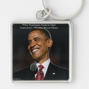 Barack Obama & Humor Zitat Geschenke & Karten Schlüsselanhänger