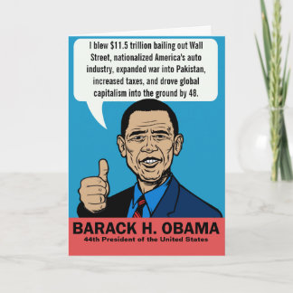 Barack Obama individuell anpassbare Karte