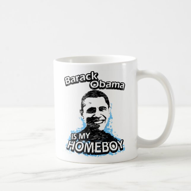 Barack Obama ist mein Homeboy Kaffeetasse (Rechts)