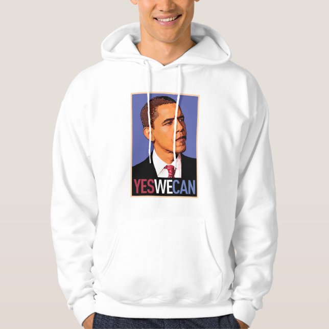 Barack Obama "ja können wir" mit Kapuze Sweatshirt (Vorderseite)